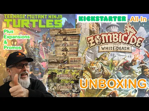 Zombicide White Death | Board Game | CMON Games | Unboxing the all in Kickstarter plus promos