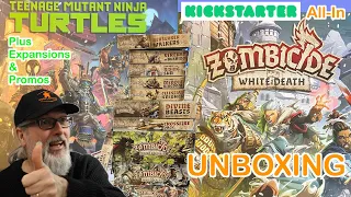 Zombicide White Death | Board Game | CMON Games | Unboxing the all in Kickstarter plus promos