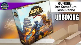 Gunsen: Der Kampf um Toshi Ranbo Spiel Unboxing – Was steckt drin? | DieHausis B-Seite