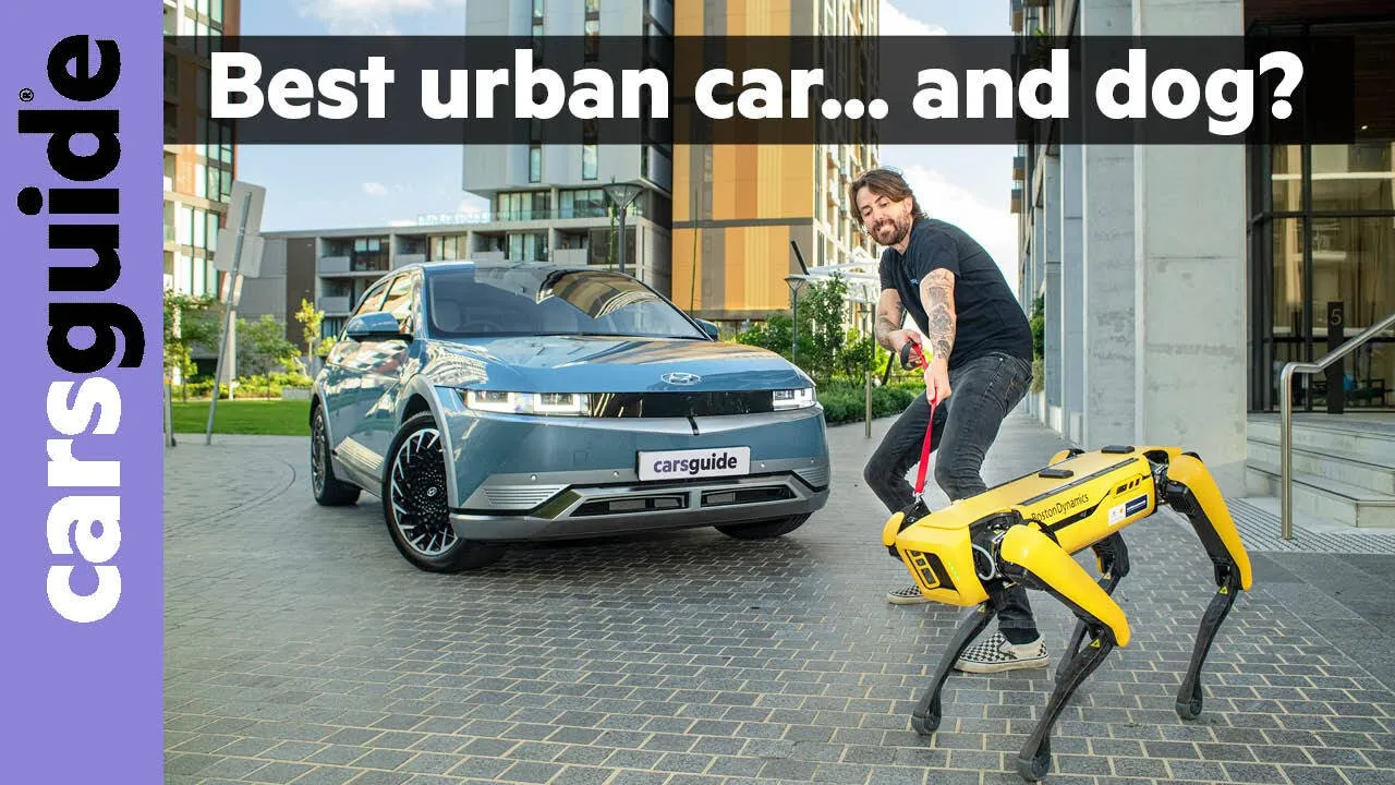 Hyundai Ioniq 5 AWD 2022 review feat. @BostonDynamics robot doggo Spot! Electric car test Australia