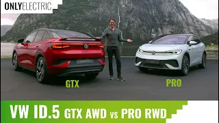 VW ID5 Premiere - Revealing the Sporty GTX AWD & Rear-Wheel Drive Pro Version!