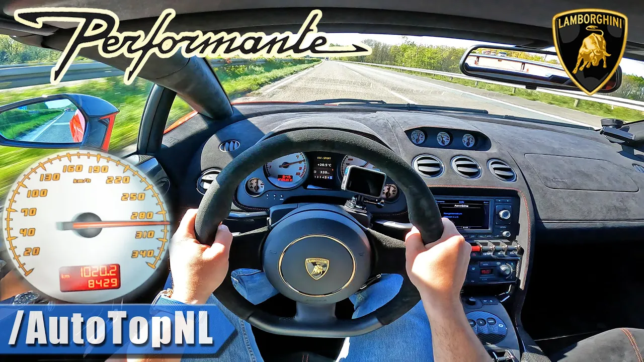 Lamborghini Gallardo Performante FAST! Autobahn Run by AutoTopNL