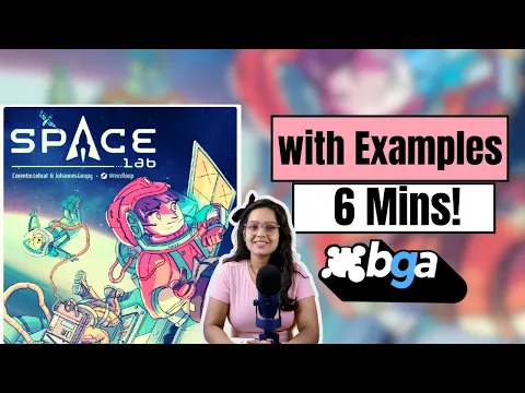Space Lab - How to Play in 6 Mins | Board Game Arena!