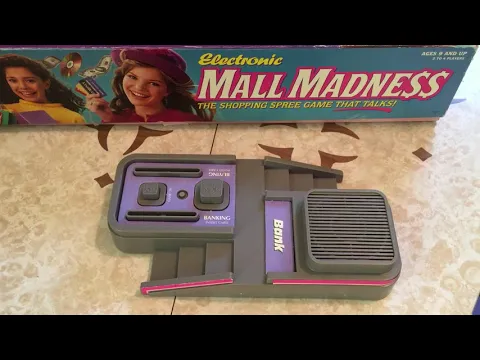 Mall Madness 1996 Board Game Electronic Speaker Unit Test Game