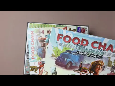 Food Chain Magnate Special Edition Unboxing & Component Overview Part01
