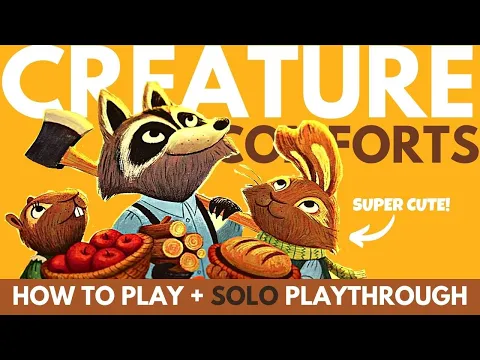 Creature Comforts Board Game | How to Play | Solo Playthrough | Family Board Game Tutorial