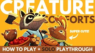 Creature Comforts Board Game | How to Play | Solo Playthrough | Family Board Game Tutorial