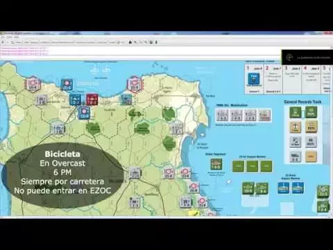 Normandy´44. Tutorial VII (Turno 1, Movimiento alemán)