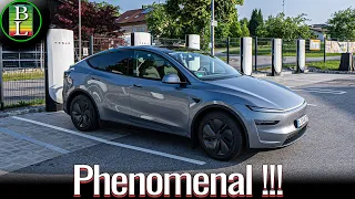 Tesla Model Y Juniper 2025 LRDM - 130 km/h (81mph) range test