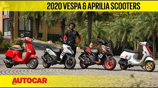 2020 Aprilia and Vespa scooters - What's your pick- speed or retro cool? | First Ride| Autocar India