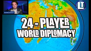 24 Player WORLD Diplomacy Variant INTERVIEW with the designer / ALPHA 2 / Diplomacy1861 Playtest