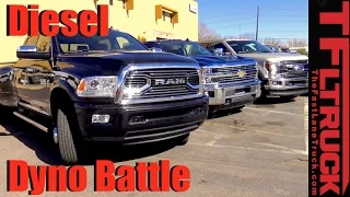 2017 Chevy Duramax vs. Ford Power Stroke vs. Ram Cummins: HD Diesel Dyno Battle