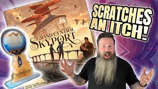 Grand Central Skyport (2025) Board Game Review - A Fun Drafty Puzzle!