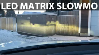 Tesla Model 3 LED matrix in slow motion