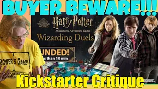 Harry Potter Miniatures Adventure Game Wizarding Duels - Kickstarter Critique Review