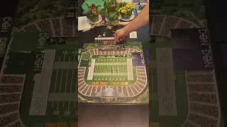 6 Place the down coin on the 1