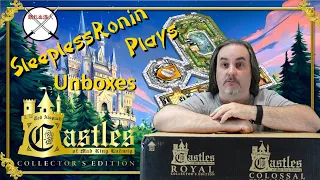 Unboxing Castle of Mad King Ludwig Royal Collectors Edition and Colossals with SleeplessRonin Plays