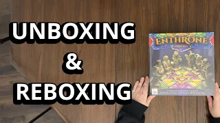Enthrone - Board Game Unboxing and Reboxing