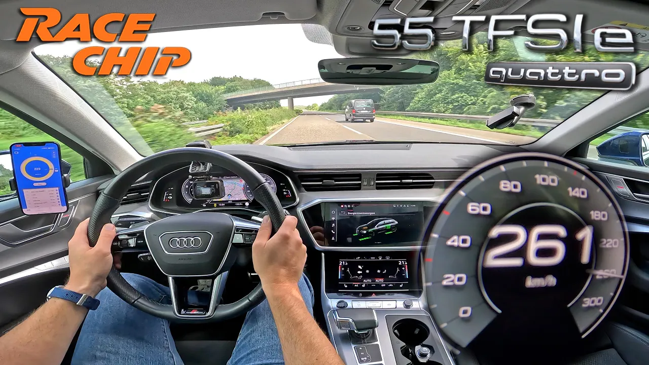 AUDI A6 55 TFSI e | STOCK vs @racechip | 0-100 100-200 & INSTALLATION