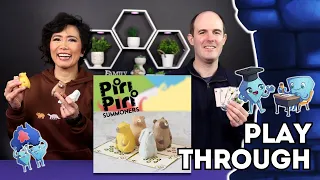 Piri Piri Summoners - Tactical card game and a décor! Playthrough with Tarrant & Stella