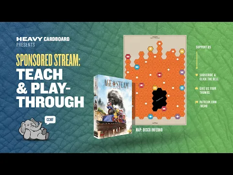 Age of Steam - Disco Inferno - (KS) 5p Teaching & Play-through by Heavy Cardboard