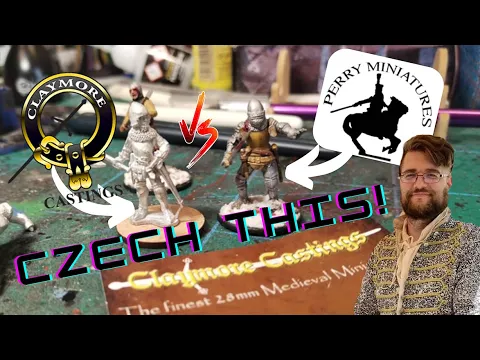Claymore Castings new Men at Arms/Knights for Hussite Wars + Scale comparision with Perry Plastics