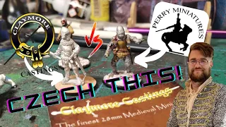 Claymore Castings new Men at Arms/Knights for Hussite Wars + Scale comparision with Perry Plastics