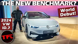 GLOBAL DEBUT: The 2024 VW ID.7 Is a Major Threat to the Tesla Model 3 & Hyundai Ioniq 6!