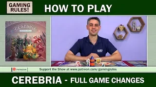 Cerebria - Changes for the full game from Gaming Rules!