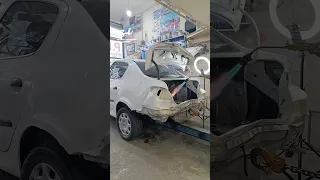 Turning up the heat on dent pulling... literally! 🔥 #fire #cars #dent