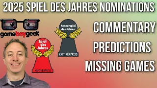 2025 Spiel Des Jahres Official Nominations - Commentary, Predictions, and Which Games They Left Out!