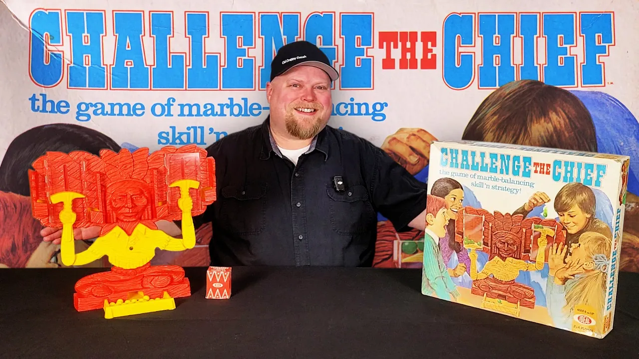 Challenge the Chief Retro Board Game Review - Ideal (1973)