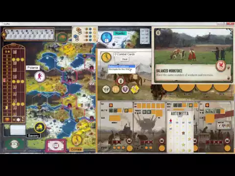Complete Solo Automa Playthrough and Tutorial of Scythe (Computerized)
