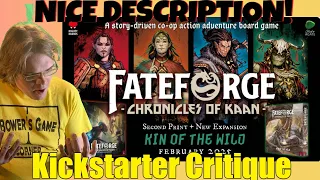 (Grade=A) Fateforge: Chronicles of Kaan - Second Print & New Expansion - Kickstarter Critique Review