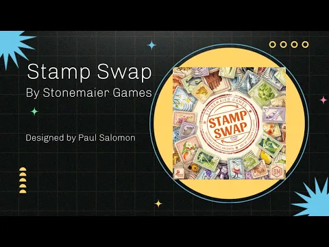 Overview and Solo Play Through of Stamp Swap