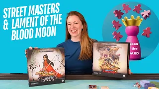 Street Masters + Lament of the Blood Moon Solo Boardgame Playthrough Queen of the Board
