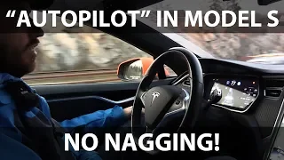 Pre-AP 2014 Tesla Model S with OpenPilot
