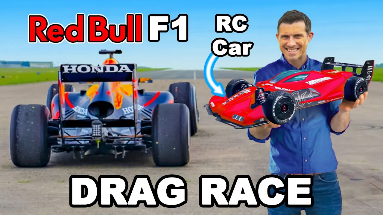 F1 Car v Radio Controlled Car: DRAG RACE