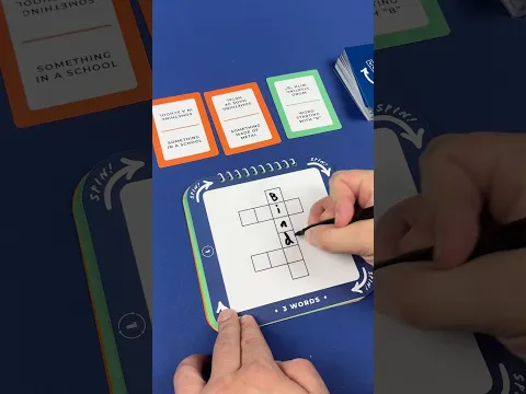 Cross Spin! A Game for Crossword Puzzle Lovers #boardgames #crossword #crosswordpuzzle #wordgames