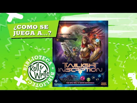 Como se Juega a Twilight Inscription en castellano (Juego de Mesa Roll & Write )