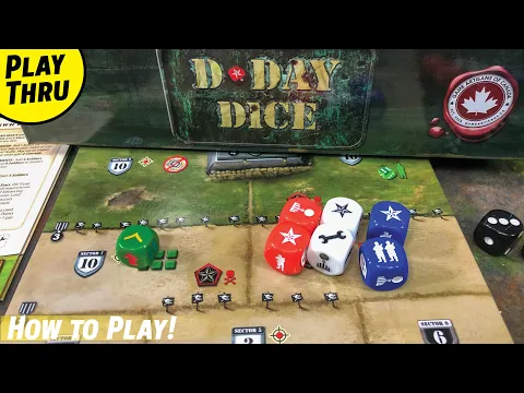 How to Play D DAY DICE with a Solo Playthrough