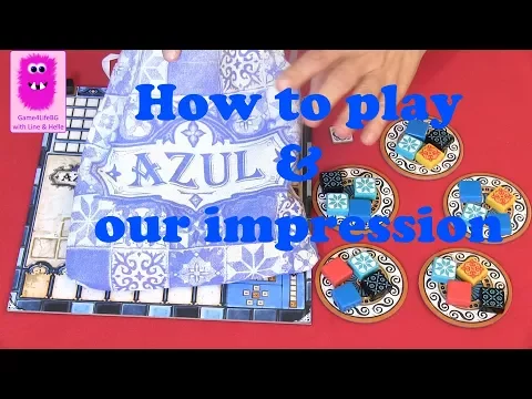 Azul, How to play & our impression (In English, board game)