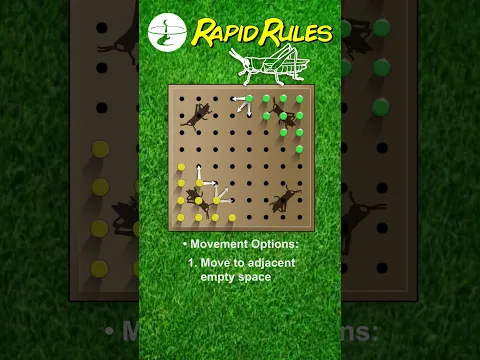 Ancestor of Halma and Chinese Checkers, Grasshopper was developed in the early 1800s in England.