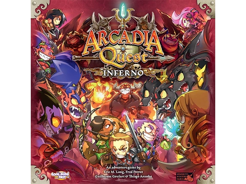 Unboxing en español del Kickstarter del Arcadia Quest: Inferno