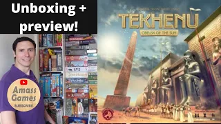 Tekhenu - overview, preview, unboxing, teaser trailer by * AmassGames * Board and Dice Heavy euro 4K