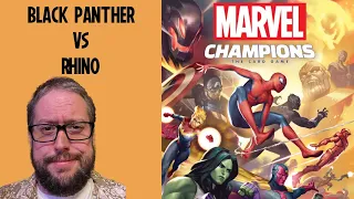 Black Panther vs Rhino Marvel Champions the Card Game | How to Play and Gameplay