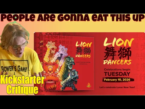 Lion Dancers: A Board Game Celebrating the Lunar New Year (A) Kickstarter Critique Review