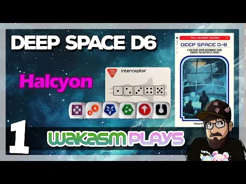 Deep Space D-6 - The Halcyon's First Voyage👨‍🚀- A soloboardgaming playthrough [Ep 1]