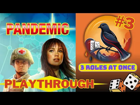 Pandemic Board Game Playthrough | 3 roles at once!