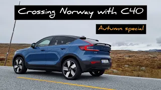 Volvo C40 Range Test. Norway across #c40